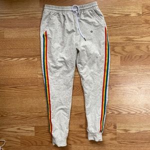 Zaful pride rainbow striped sweatpants